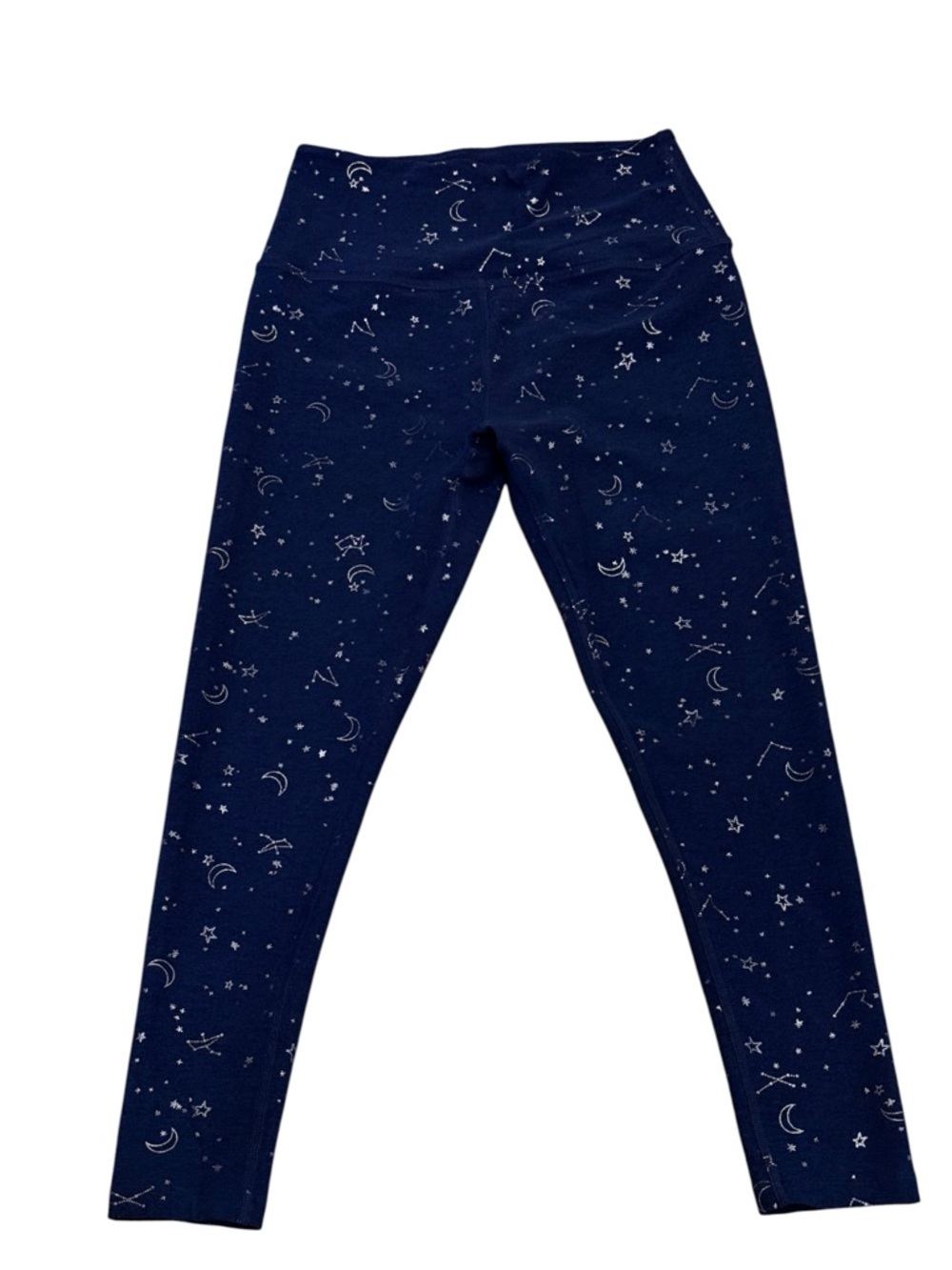 Beyond Yoga High Waist Leggings Navy Blue Celestial Star Moon Print Size L